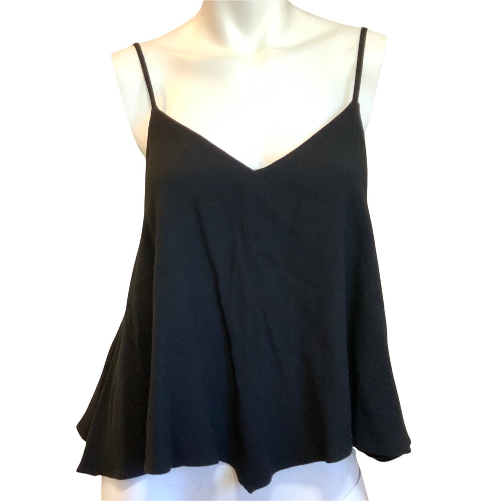 N/ Nicholas Black Tank Strappy Blouse Viscose Flowy size 4